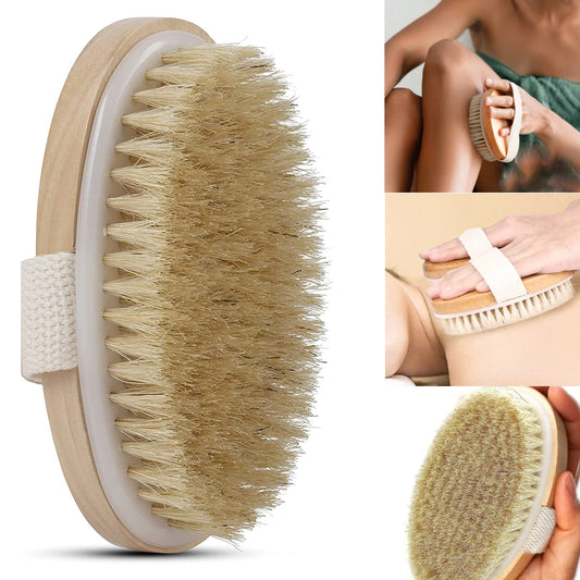 Body Brush Exfoliator: Soft Bristles for Cellulite & Lymphatic Care